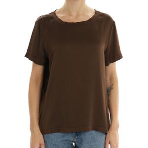 T-SHIRT VISCOSA VICOLO MARRONE